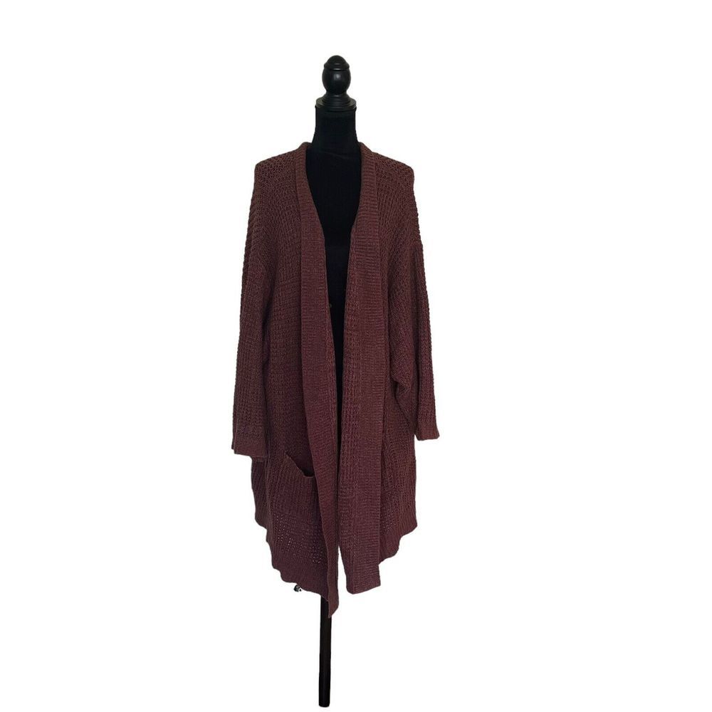 Torrid Boyfriend Open Front Brown Woman’s 5X Cardigan Sweater